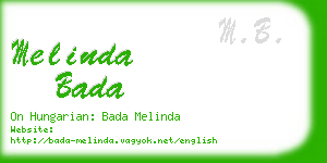 melinda bada business card